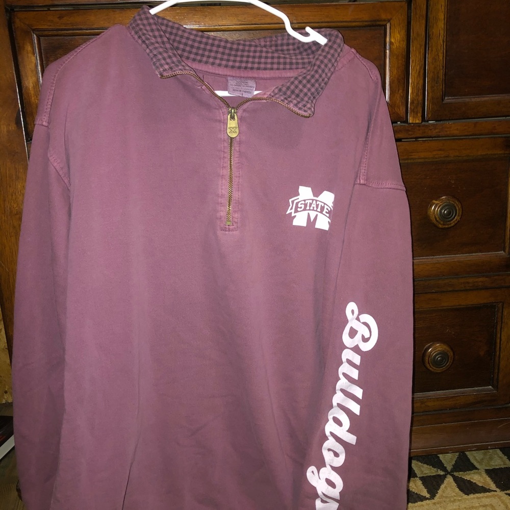 MS STATE BULLDOGS comfort color pullover size L
